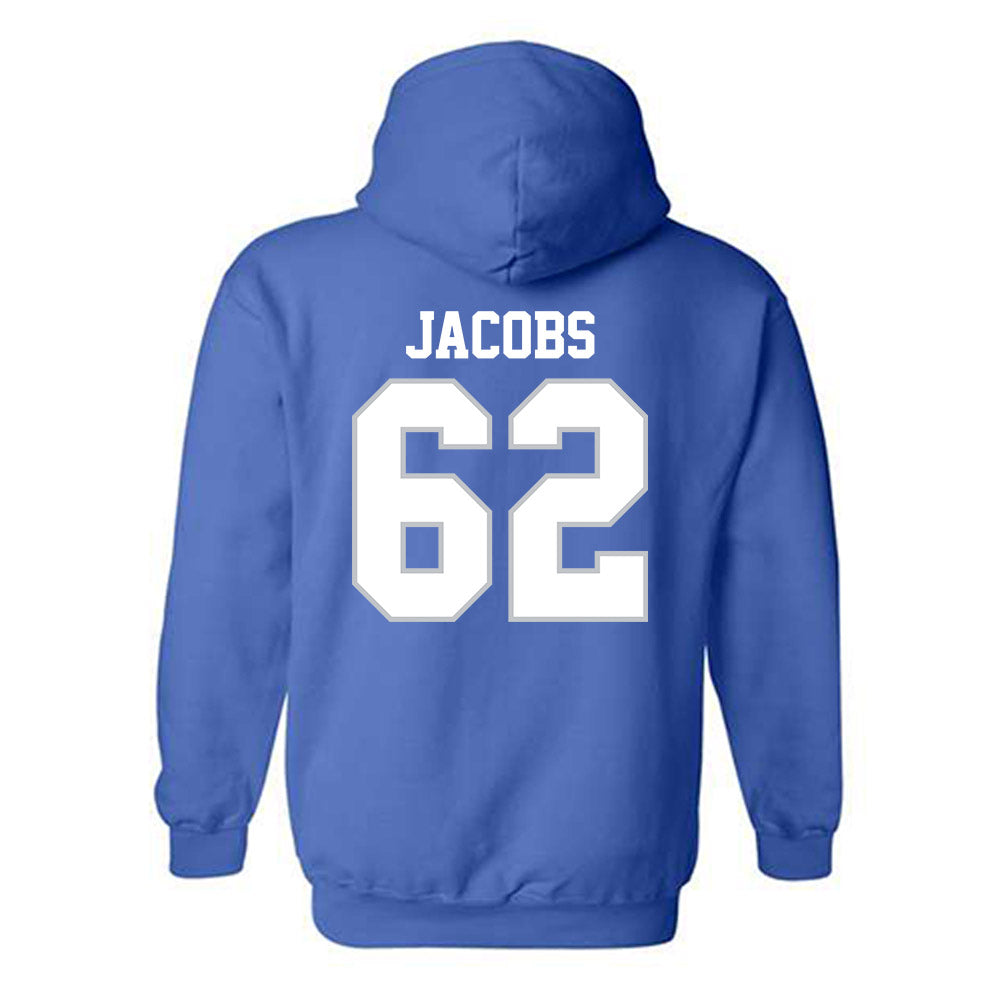MTSU - NCAA Football : Tim Jacobs - Generic Shersey Hooded Sweatshirt-1