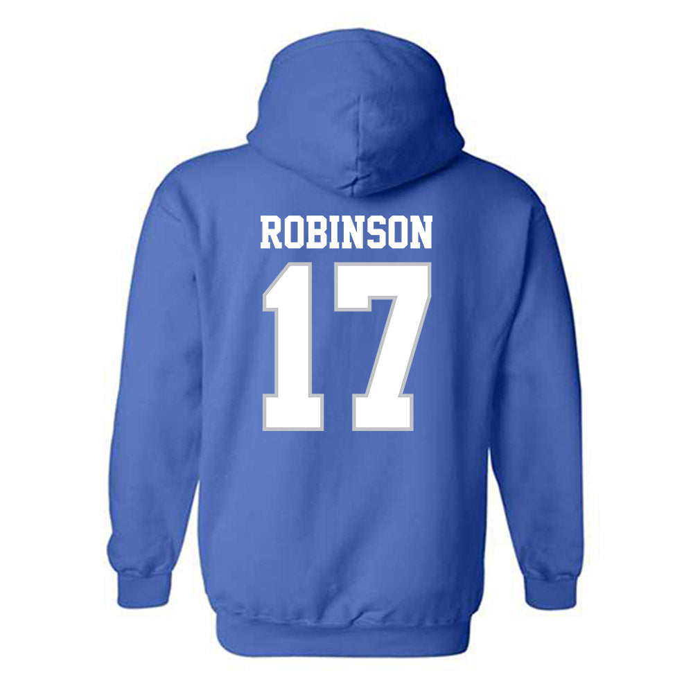 MTSU - NCAA Baseball : Ethan Robinson - Generic Shersey Hooded Sweatshirt-1