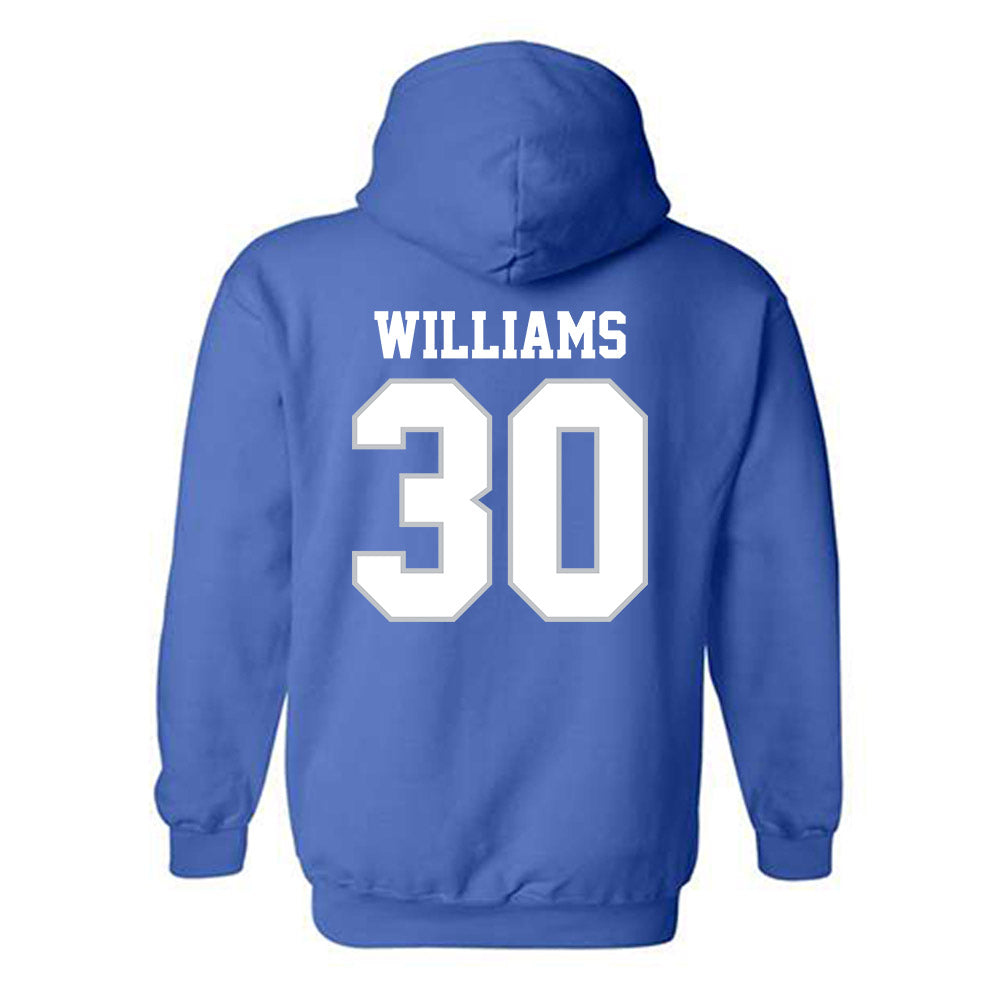 MTSU - NCAA Football : Bryce Williams - Generic Shersey Hooded Sweatshirt-1