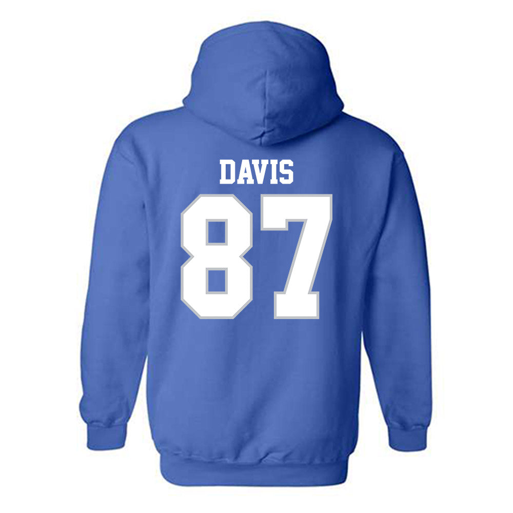 MTSU - NCAA Football : Chase Davis - Generic Shersey Hooded Sweatshirt-1