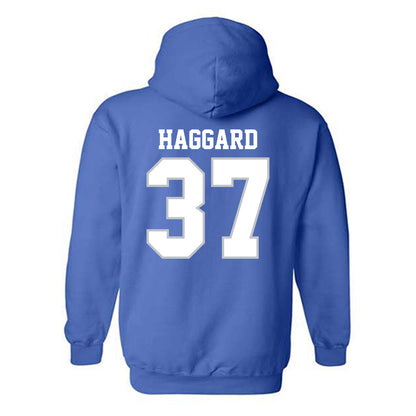 MTSU - NCAA Football : Justis Haggard - Generic Shersey Hooded Sweatshirt-1