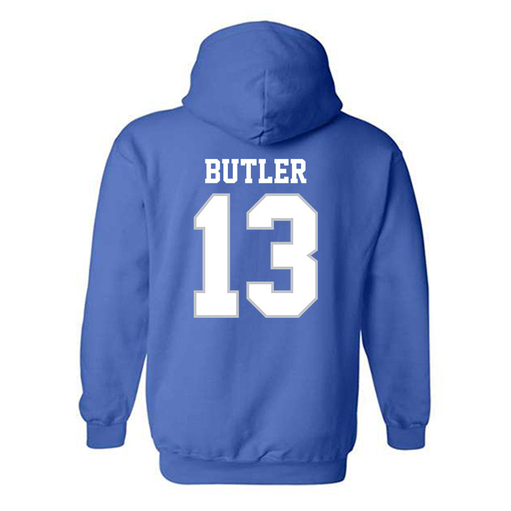 MTSU - NCAA Football : Ziyon Butler - Generic Shersey Hooded Sweatshirt-1