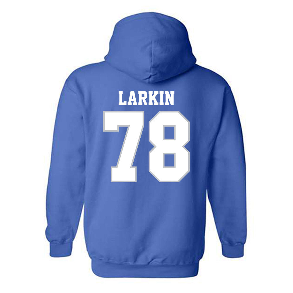 MTSU - NCAA Football : Kyle Larkin - Generic Shersey Hooded Sweatshirt-1