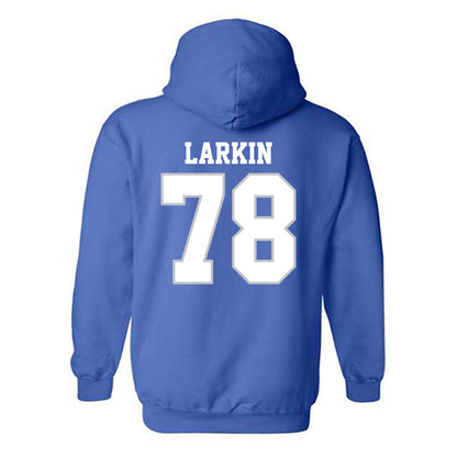 MTSU - NCAA Football : Kyle Larkin - Generic Shersey Hooded Sweatshirt-1