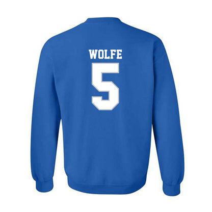 MTSU - NCAA Baseball : Matt Wolfe - Generic Shersey Crewneck Sweatshirt-1