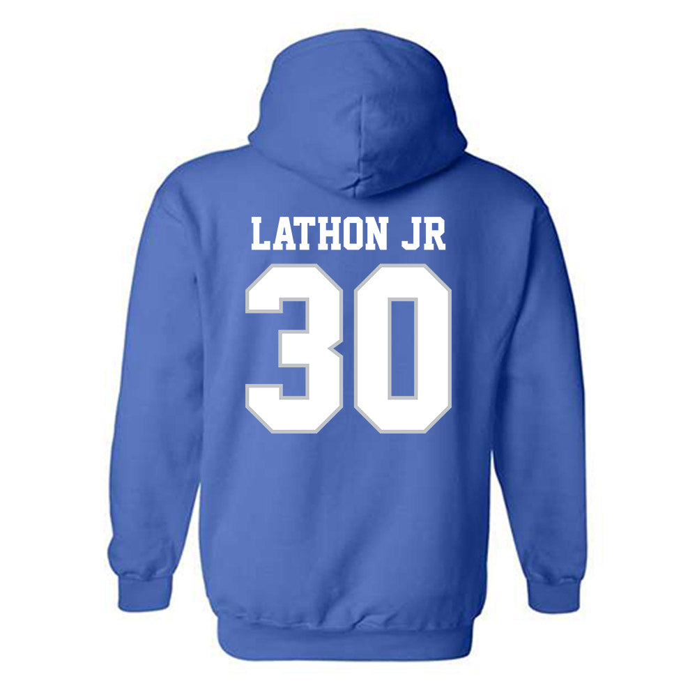 MTSU - NCAA Football : Rob Lathon Jr - Generic Shersey Hooded Sweatshirt-1