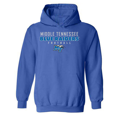 MTSU - NCAA Football : Chase Davis - Generic Shersey Hooded Sweatshirt-0