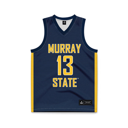 Murray State - NCAA Men's Basketball : Mason Miller - Blue Basketball Jersey-0