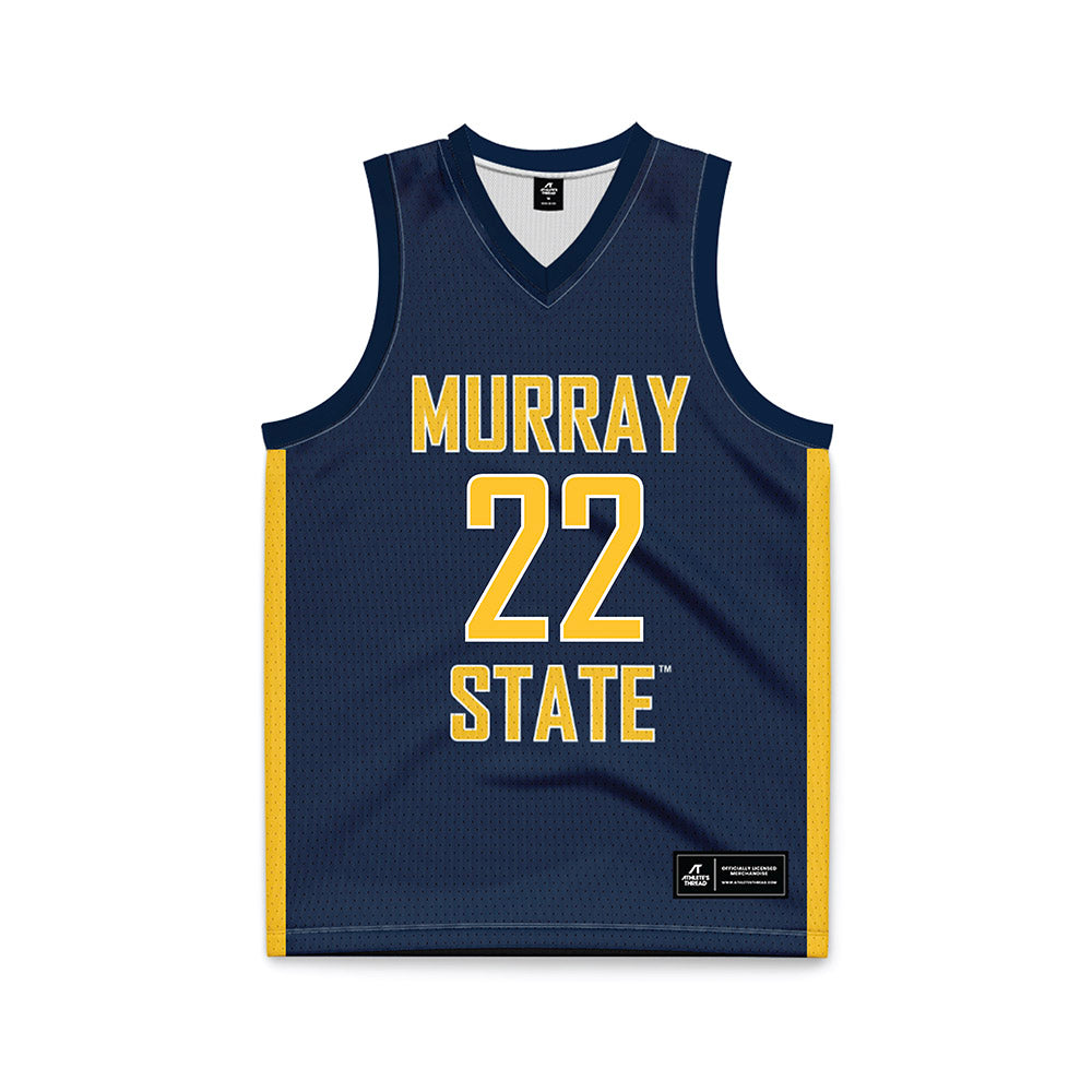 Murray State - NCAA Men's Basketball : Javon Jackson - Blue Basketball Jersey-0