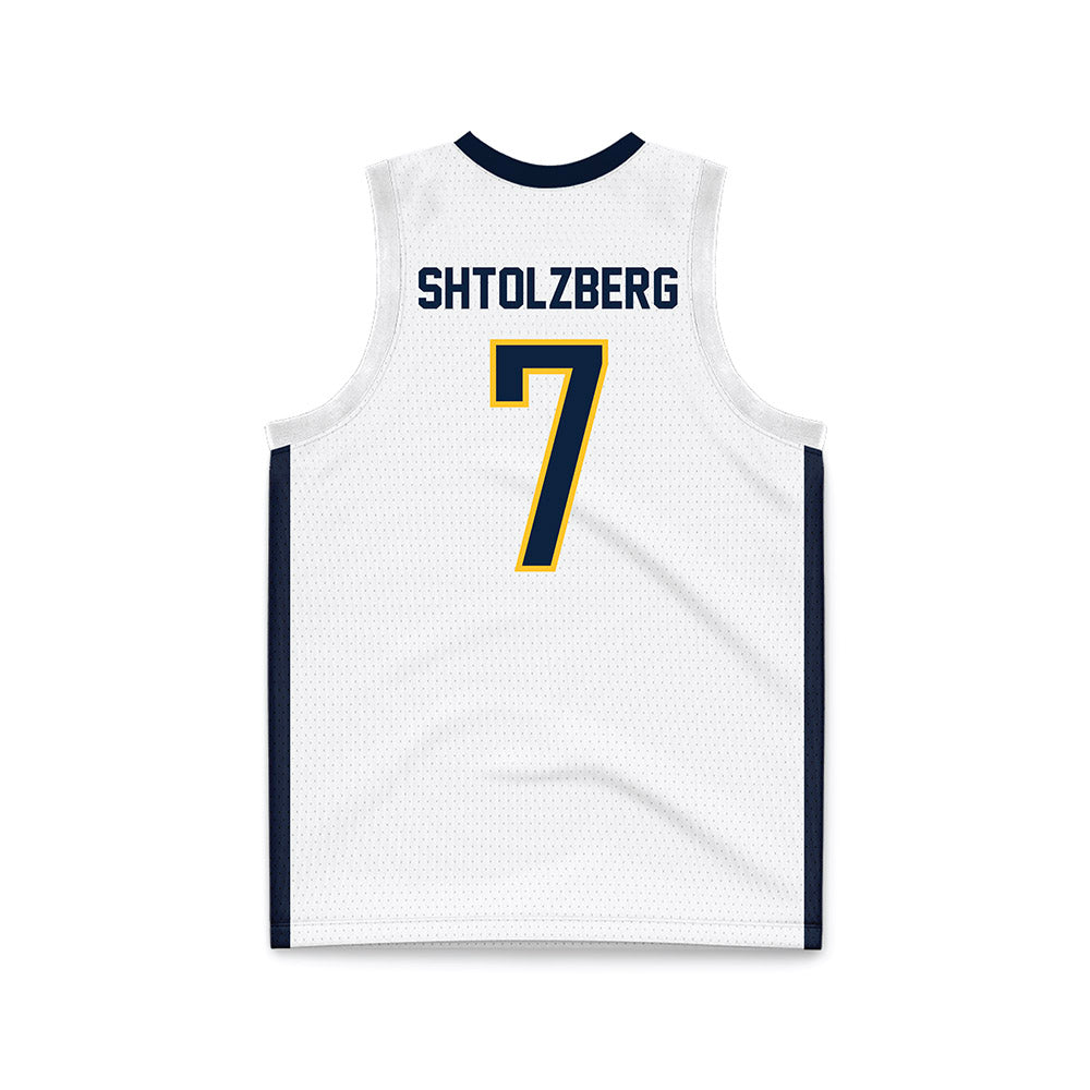 Murray State - NCAA Men's Basketball : Ben Shtolzberg - White Basketball Jersey-1