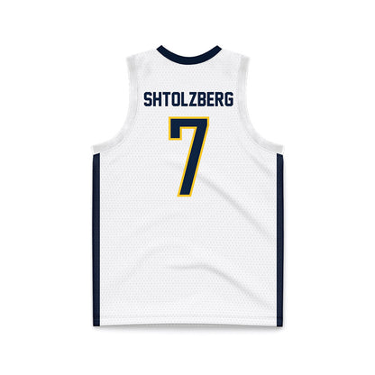 Murray State - NCAA Men's Basketball : Ben Shtolzberg - White Basketball Jersey-1