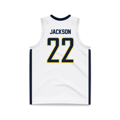 Murray State - NCAA Men's Basketball : Javon Jackson - White Basketball Jersey-1
