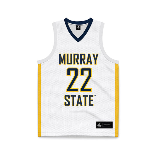 Murray State - NCAA Men's Basketball : Javon Jackson - White Basketball Jersey-0