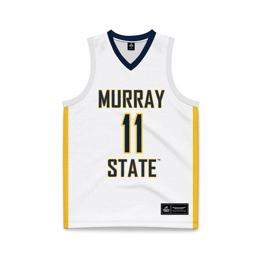 Murray State - NCAA Men's Basketball : Dylan Anderson - White Basketball Jersey-0