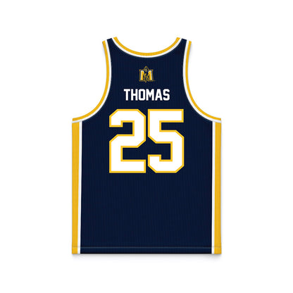 Murray State - NCAA Women's Basketball : Destiny Thomas - Blue Basketball Jersey-1