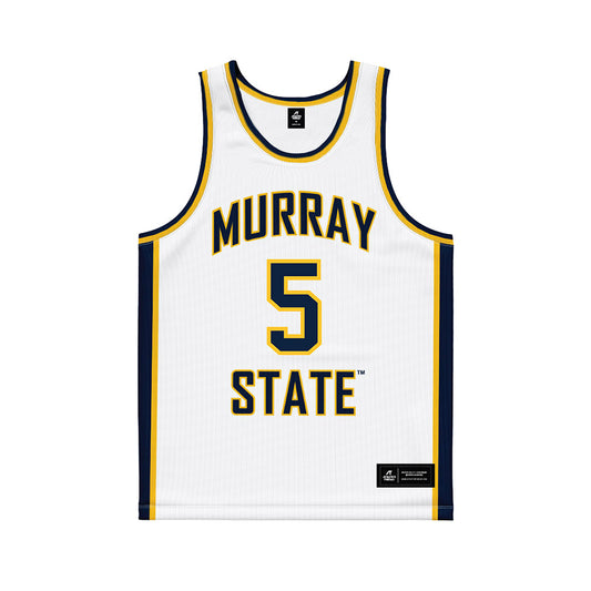 Murray State - NCAA Women's Basketball : Mary Grant - White Basketball Jersey-0