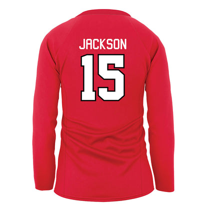 Nebraska - NCAA Women's Volleyball : Andi Jackson - Red Volleyball Jersey-1