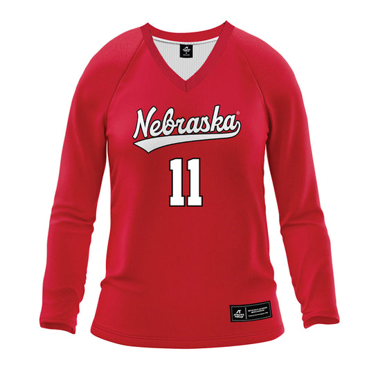 Nebraska - NCAA Women's Volleyball : Teraya Sigler - Red Volleyball Jersey-0