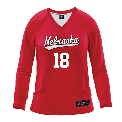 Nebraska - NCAA Women's Volleyball : Ryan Hunter - Red Volleyball Jersey-0