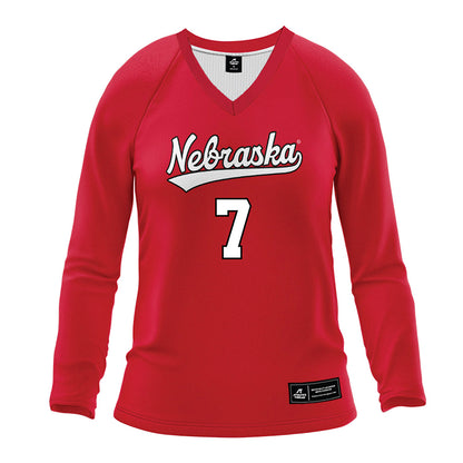 Nebraska - NCAA Women's Volleyball : Skyler Pierce - Red Volleyball Jersey-0