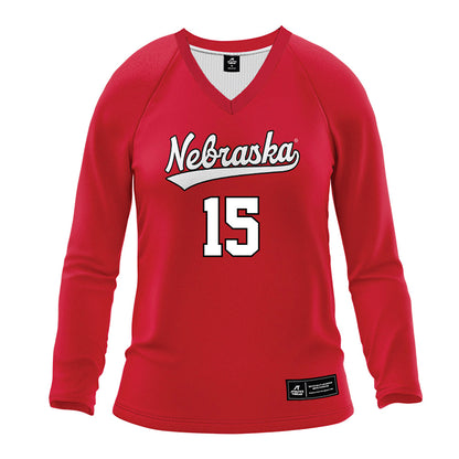 Nebraska - NCAA Women's Volleyball : Andi Jackson - Red Volleyball Jersey-0