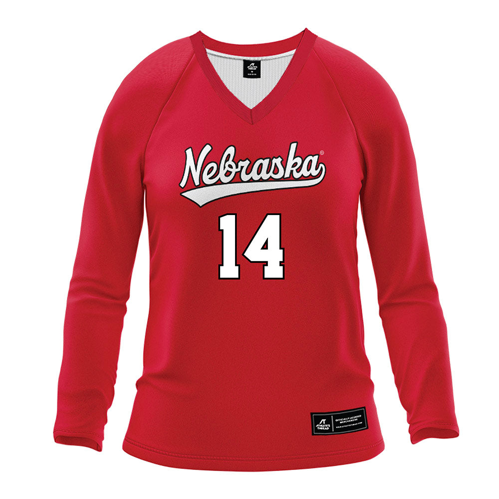 Nebraska - NCAA Women's Volleyball : Manaia Ogbechie - Red Volleyball Jersey-0