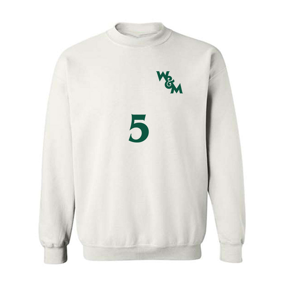 William & Mary - NCAA Men's Soccer : Noah Hiort-Wright - Replica Shersey Crewneck Sweatshirt-0