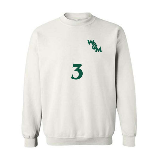 William & Mary - NCAA Men's Soccer : Damen Burney - Replica Shersey Crewneck Sweatshirt-0