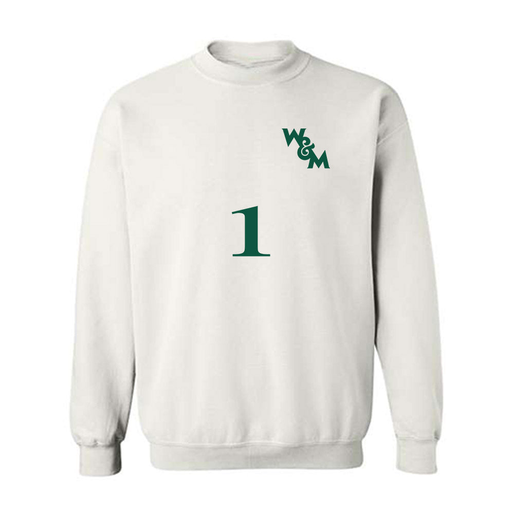 William & Mary - NCAA Men's Soccer : Diego Garciarena - Replica Shersey Crewneck Sweatshirt-0