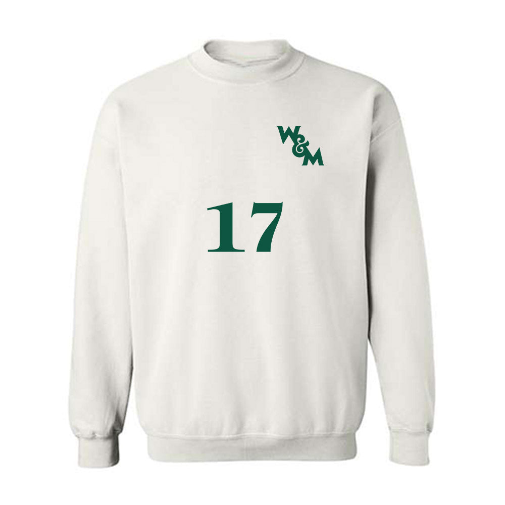 William & Mary - NCAA Men's Soccer : Damen Burney - Replica Shersey Crewneck Sweatshirt-0