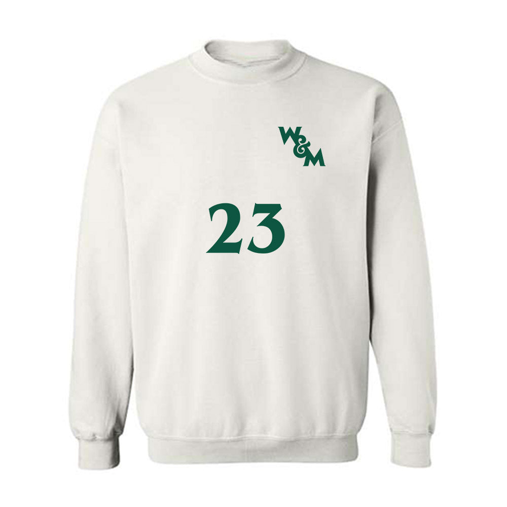 William & Mary - NCAA Men's Soccer : Michael DiOrio - Replica Shersey Crewneck Sweatshirt-0
