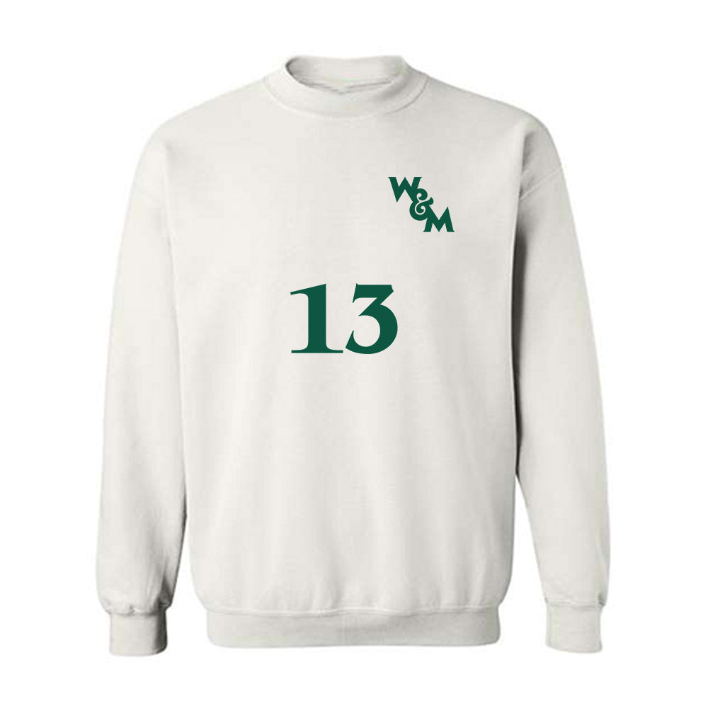 William & Mary - NCAA Men's Soccer : Alexander Garrison - Replica Shersey Crewneck Sweatshirt-0