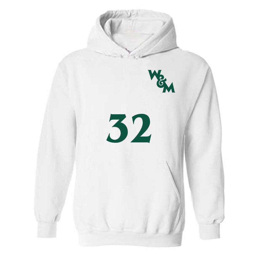 William & Mary - NCAA Men's Soccer : Chandler Bing - Replica Shersey Hooded Sweatshirt-0
