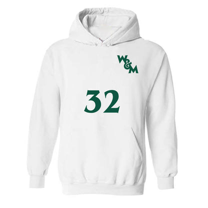 William & Mary - NCAA Men's Soccer : Chandler Bing - Replica Shersey Hooded Sweatshirt-0