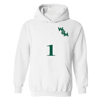 William & Mary - NCAA Men's Soccer : Diego Garciarena - Replica Shersey Hooded Sweatshirt-0