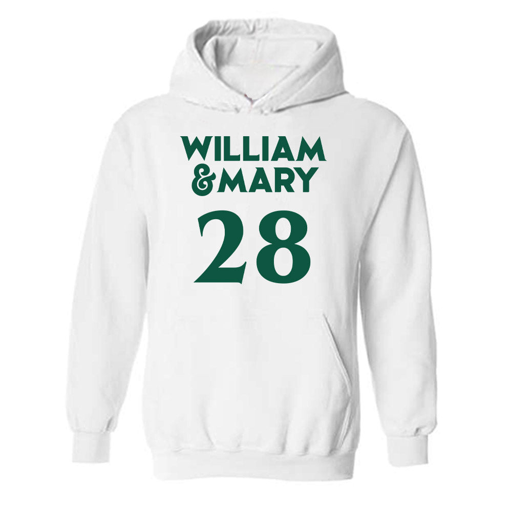 William & Mary - NCAA Women's Soccer : Amalie Steen - Replica Shersey Hooded Sweatshirt-0