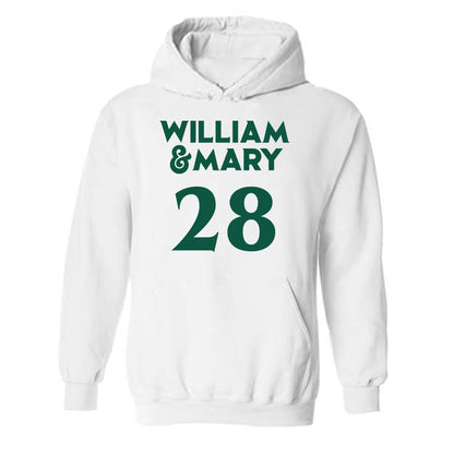William & Mary - NCAA Women's Soccer : Amalie Steen - Replica Shersey Hooded Sweatshirt-0