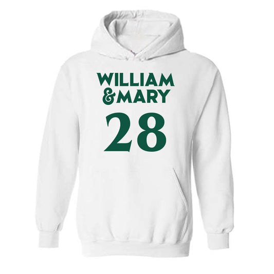 William & Mary - NCAA Women's Soccer : Amalie Steen - Replica Shersey Hooded Sweatshirt-0