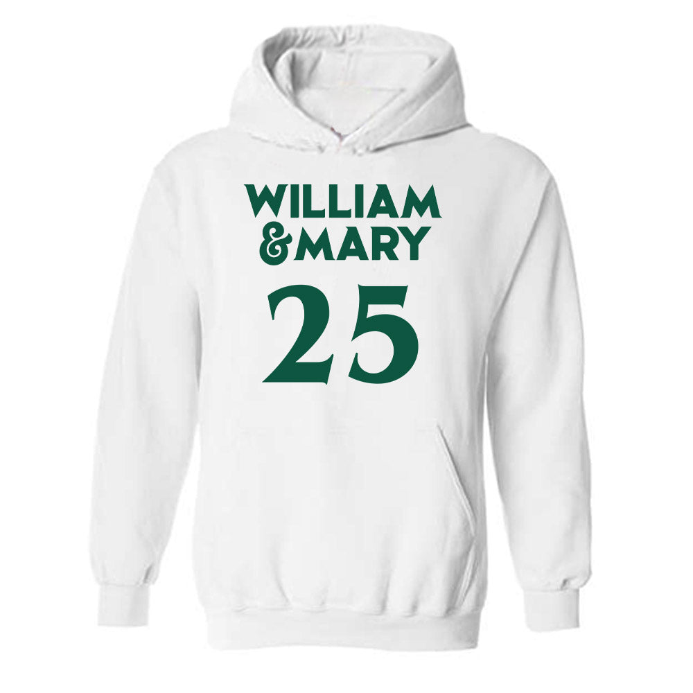 William & Mary - NCAA Women's Soccer : Claire Johnson - Replica Shersey Hooded Sweatshirt-0
