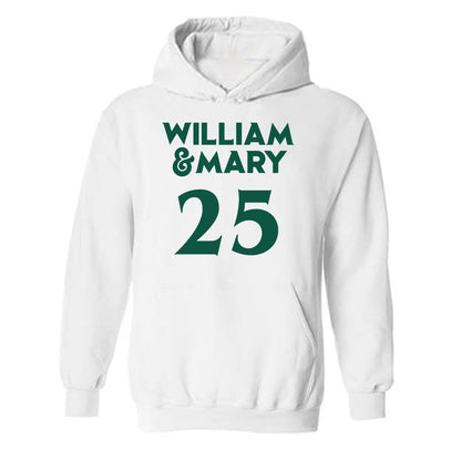William & Mary - NCAA Women's Soccer : Claire Johnson - Replica Shersey Hooded Sweatshirt-0