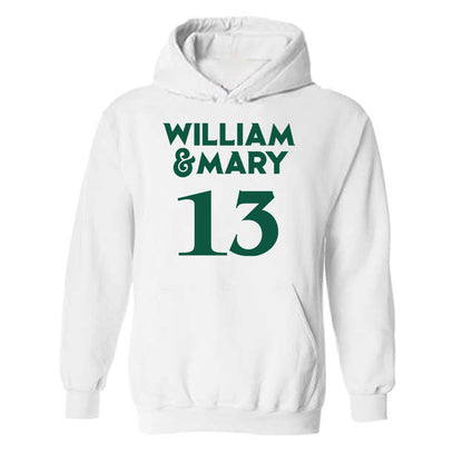William & Mary - NCAA Women's Soccer : Ava Hanson - Replica Shersey Hooded Sweatshirt-0