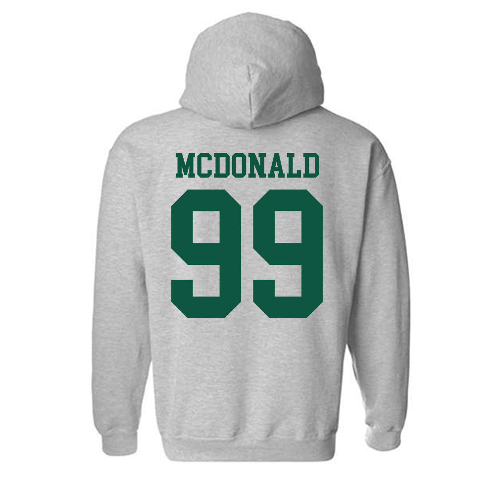 William & Mary - NCAA Football : Nathaniel McDonald - Classic Shersey Hooded Sweatshirt-1