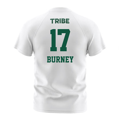 William & Mary - NCAA Men's Soccer : Damen Burney - White Soccer Jersey-1