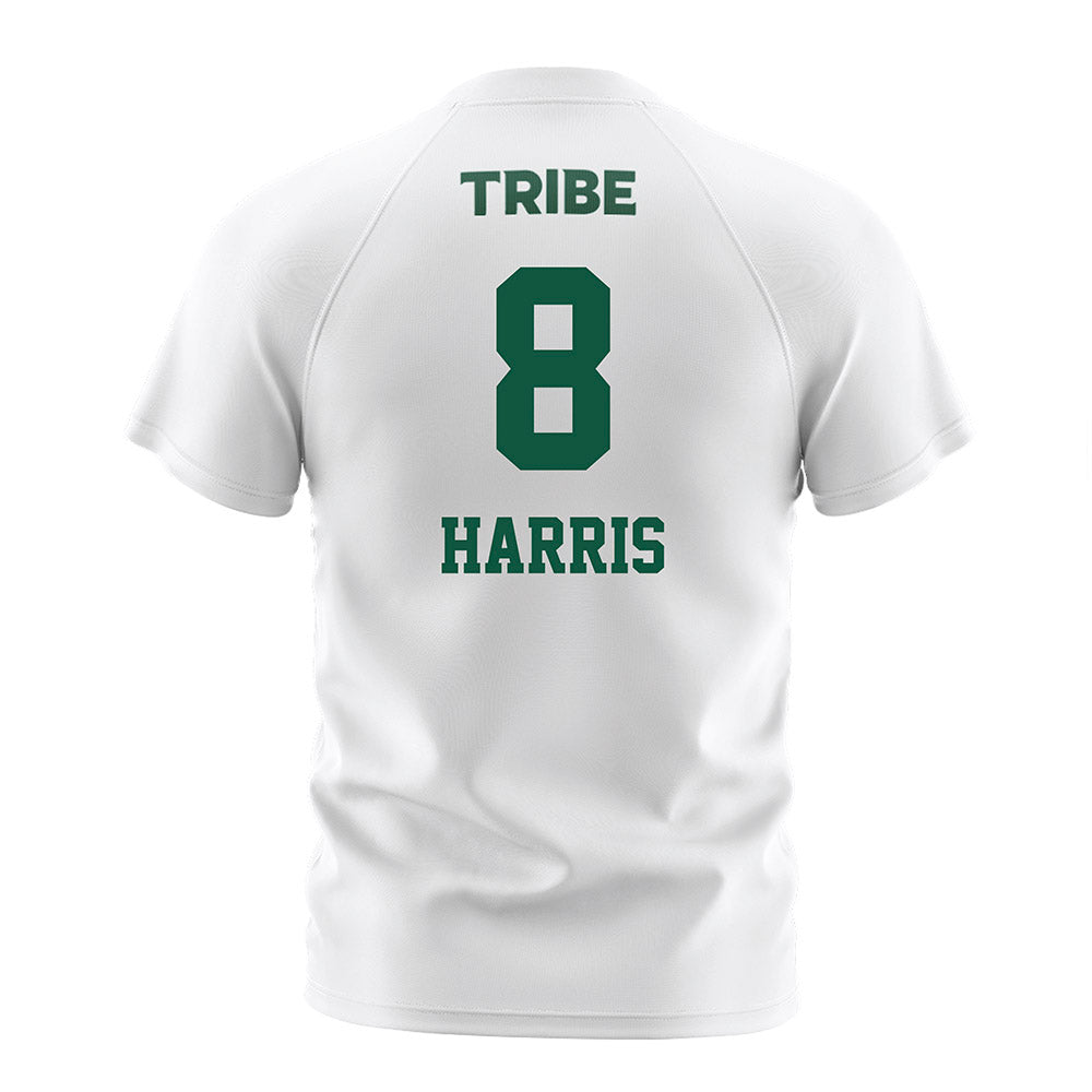 William & Mary - NCAA Men's Soccer : Beckham Harris - White Soccer Jersey-1