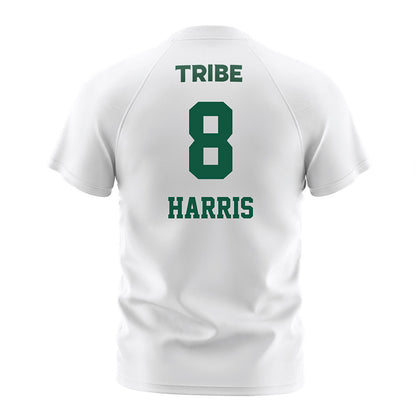 William & Mary - NCAA Men's Soccer : Beckham Harris - White Soccer Jersey-1
