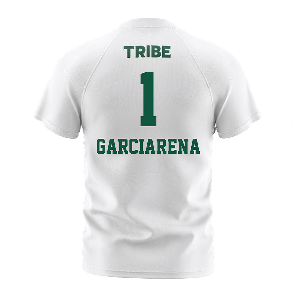 William & Mary - NCAA Men's Soccer : Diego Garciarena - White Soccer Jersey-1