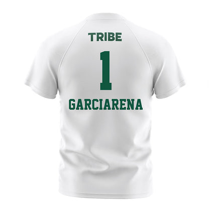 William & Mary - NCAA Men's Soccer : Diego Garciarena - White Soccer Jersey-1