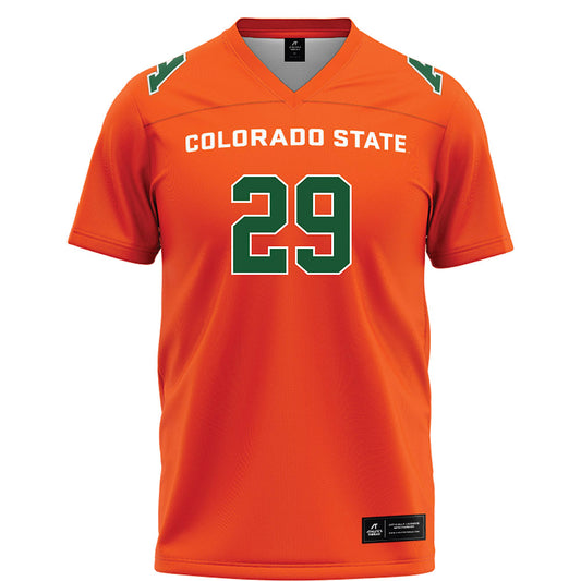 Colorado State - NCAA Football : Brandon Brown Jr. - Orange Football Jersey-0