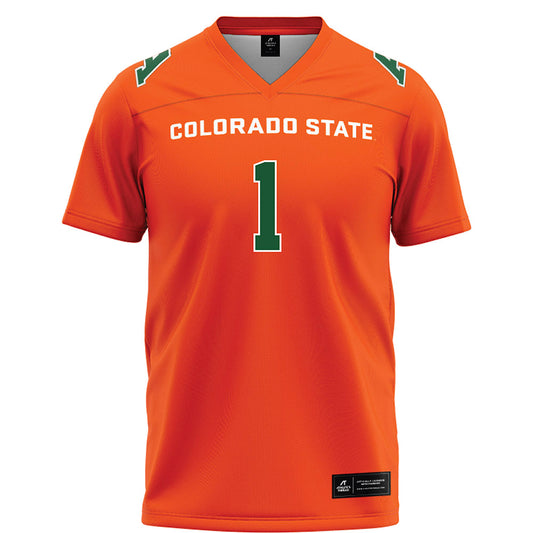 Colorado State - NCAA Football : Mel Brown - Orange Football Jersey-0