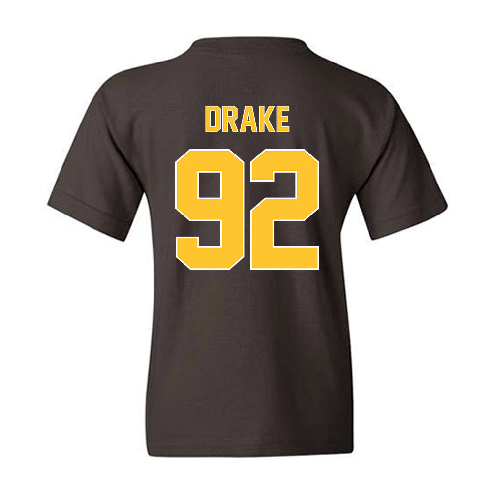 Wyoming - NCAA Football : Dante Drake - Classic Shersey Youth T-Shirt-1